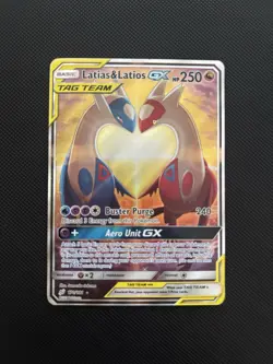Pokemon Latias & Latios GX Ultra Rare Full Art Holo 170/181 SM-Team Up 250 HP - Image 2