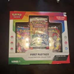 Pokemon TCG First Partner Illustration Collection Series 1 Box 3 Promo Cards - Image 1