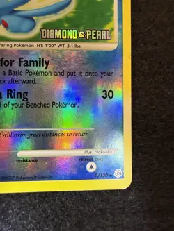 Pokemon Manaphy Reverse Holo Stamped Promo 9/130 Diamond and Pearl in MP+ - Image 5