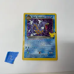Pokemon Dark Gyarados Celebrations Classic Collection Holo Foil Card 8/82 Mint - Image 1