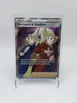 Pokemon TCG Sordward & Shielbert TG28/TG30 Silver Tempest Trainer Gallery - Image 1