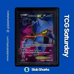 2014 POKEMON XY FLASHFIRE #102/106 TOXICROAK EX FULL ART ULTRA RARE - Image 1