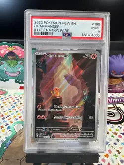 Charmander 168/165 Illustration Rare 151 Pokemon English PSA 9 MINT - Image 1