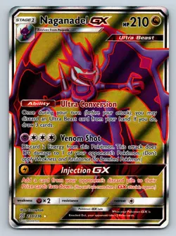 Naganadel GX (Full Art) 230/236 - SM - Unified Minds - NM - Pokemon TCG - Image 1