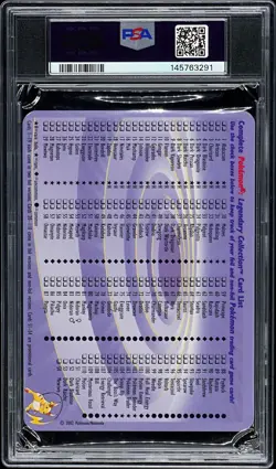 2002 POKEMON LEGENDARY COLLECTION BOX TOPPER #S4 MEWTWO PSA 6 - Image 2