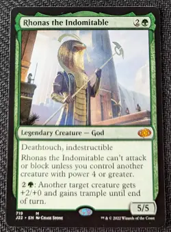 MTG Jumpstart 2022 Rhonas the Indomitable Legendary Mythic M/NM Pack Fresh - Image 1