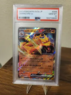 Pokemon Charizard 006/165 Japanese PSA 10 - Image 1
