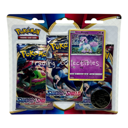 Sword & Shield Base 3 Pack Booster Blister Galarian Ponyta Pokemon - Image 1