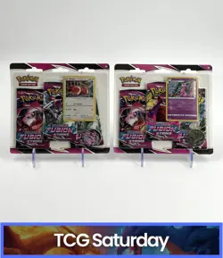 2021 POKEMON SWSH FUSION STRIKE 3-PACK BLISTER EEVEE & ESPEON SEALED LOT OF 2 - Image 1