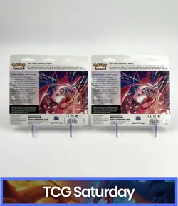 2021 POKEMON SWSH FUSION STRIKE 3-PACK BLISTER EEVEE & ESPEON SEALED LOT OF 2 - Image 2