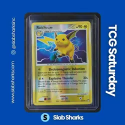 2007 POKEMON DIAMOND & PEARL MYSTERIOUS TREASURES #15/123 RAICHU REVERSE HOLO - Image 1