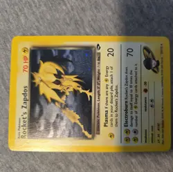 Pokemon TCG Rocket’s Zapdos 15/132 Holo Rare WOTC - Image 1