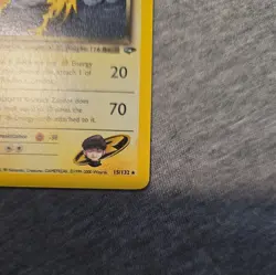 Pokemon TCG Rocket’s Zapdos 15/132 Holo Rare WOTC - Image 5