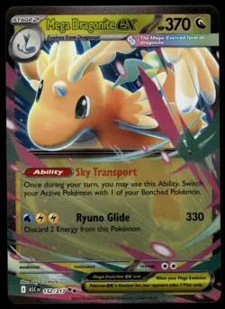 POKEMON MEGA DRAGONITE EX ASCENDED HEROES 152/217 DOUBLE RARE NM/M - Image 1