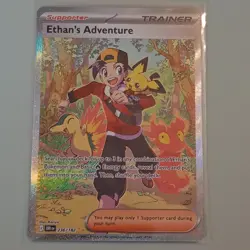 Pokemon TCG Ethan's Adventure 236/182 Destined Rivals Holo Full Art English - Image 1