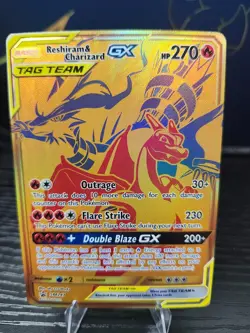 Reshiram & Charizard GX SM247 Pokemon TCG SM Promos NM - Image 1