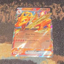 Pokemon Charizard ex 161/197 SV03 Obsidian Flames Full Art Holo 330 HP English - Image 1