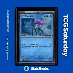 2025 POKEMON PHANTASMAL FLAMES EB GAMES STAMPED PROMO #026/094 SUICUNE - Image 1