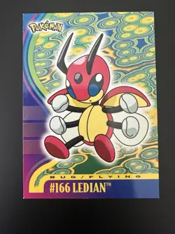 Topps Pokemon LEDIAN #166 SENTRET #161 TV Animation Edition Series 4 Vintage - Image 3
