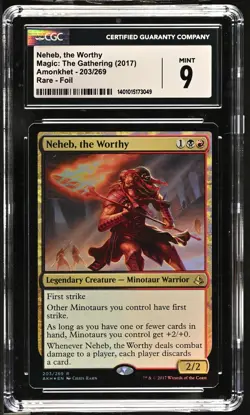 NEHEB, THE WORTHY Amonkhet Foil Rare CGC 9 MTG EDH [Nostalgium] - Image 1