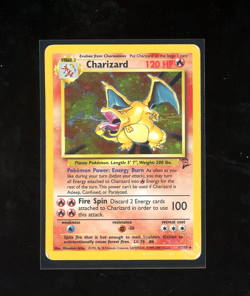2000 Pokemon Base Set 2 II Charizard 4/130 Holo Foil Unlimited WOTC *DMG/ STAIN* - Image 1