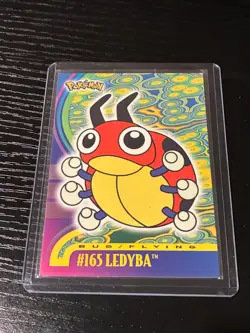 Ledyba Topps Pokemon TV Animation Edition Johto Series 1 #165 2001 NM/LP BLUELOG - Image 1