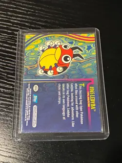 Ledyba Topps Pokemon TV Animation Edition Johto Series 1 #165 2001 NM/LP BLUELOG - Image 2