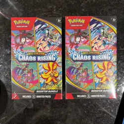 Two Pokemon TCG ME04 Chaos Rising Booster Bundle’s Sealed New In Hand - Image 1