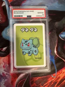 2019 Pokemon Old Maid Bulbasaur PSA 10 - Image 1