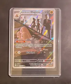 Team Rocket's Dugtrio 239/217 Ascended Heroes Illustration Rare Pokemon NM - Image 1