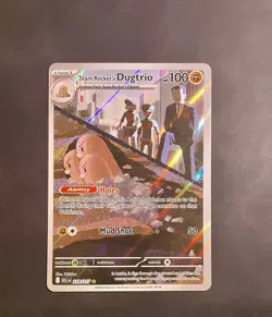 Team Rocket's Dugtrio 239/217 Ascended Heroes Illustration Rare Pokemon NM - Image 2