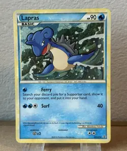 Lapras HGSS14 HGSS Black Star Promo Holo Promo Pokemon TCG NM - Image 1
