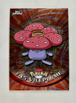 Vileplume 2000 Topps Chrome Pokemon TV Animation Series 1 #45 * Near Mint - Image 1