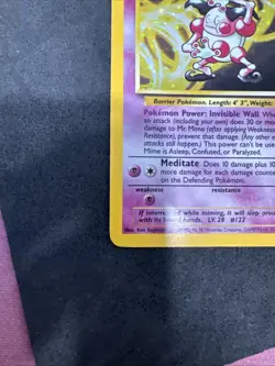Pokemon TCG Mr. Mime Holo Rare Jungle 6/64 MP - Image 2