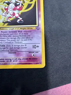 Pokemon TCG Mr. Mime Holo Rare Jungle 6/64 MP - Image 3
