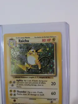 Pokemon TCG Raichu Base Set 14/102 Holo 1999-2000 Wizards Base Set Copyright... - Image 3