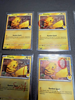 20 PACK Pokemon Pikachu 051/162 (5 Swirl) Cosmos Holo 2026 Pokemon Day Promo - Image 3