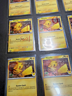 20 PACK Pokemon Pikachu 051/162 (5 Swirl) Cosmos Holo 2026 Pokemon Day Promo - Image 5