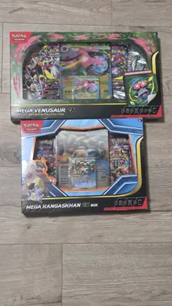 Lot of 2 Pokemon TCG Mega Venusaur ex Premium Collection + Mega Kangaskhan Boxes - Image 1