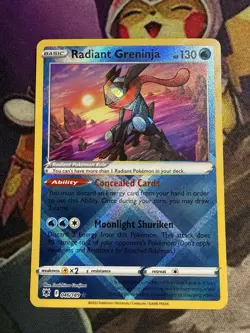 Pokemon TCG Radiant Greninja Astral Radiance 046/189 Holo Radiant Rare - Image 1