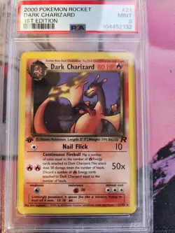 Pokemon Team Rocket 1st Edition Charizard Set PSA 9 - Image 4