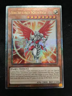Yu-Gi-Oh! Archlord Kristya Quarter Century Secret Rare QCSR VASM-EN048 - Image 1