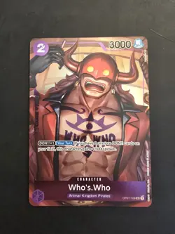 2022 One Piece Romance Dawn OP01-109 Who's Who - Pre-Errata - Box Topper - Image 1