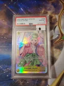 2024 One Piece Wings of The Captain Kouzuki Hiyori OP06 #106 PSA 10 - Image 1