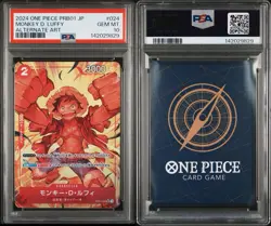 Alternate Art Monkey D. Luffy One Piece 2024 PRB01 THE BEST Japanese #024 PSA 10 - Image 3