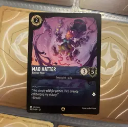 Disney Lorcana Mad Hatter - Sinister Host 10/31 Enchanted Foil English - Image 1