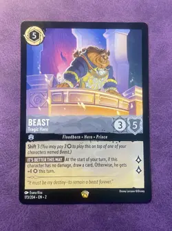 Lorcana • Legendary • Beast-Tragic Hero • 173/204 • Rise of the Floodborn - Image 1