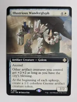 Illustrious Wanderglyph Mtg Extended Art LCC #21 Rare Regular Nm - Image 1