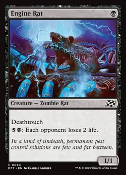 x2 Engine Rat C Foil #84 | DFT Aetherdrift | MTG - Image 1