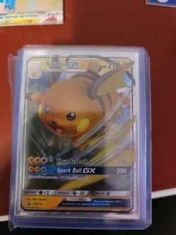 Pokemon TCG Raichu GX SM Black Star Promo SM213 Holo Promo - Image 1